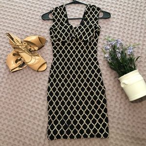 ‼️NEW‼️A lt.B Black and Tan Mini Dress